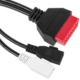 OBD2 2 Pin Doppelstecker rot Diagnosekabel kompatibel mit Audi