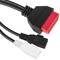 Cable de diagnòstic OBD2 2 pin doble mascle vermell compatible amb Audi