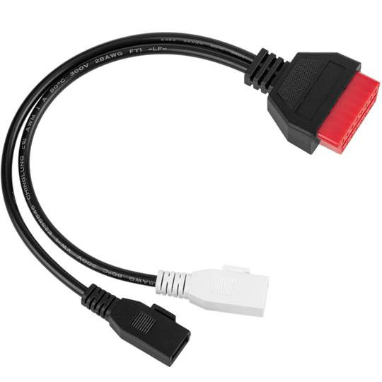 Cable de diagnòstic OBD2 2 pin doble mascle vermell compatible amb Audi