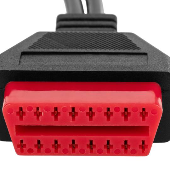 Cable de diagnòstic OBD2 2 pin doble mascle vermell compatible amb Audi