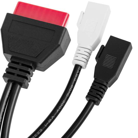 Cable de diagnòstic OBD2 2 pin doble mascle vermell compatible amb Audi