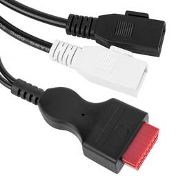 OBD2-Diagnosekabel 2-poliger Doppelstecker Granat kompatibel mit Audi 33 cm