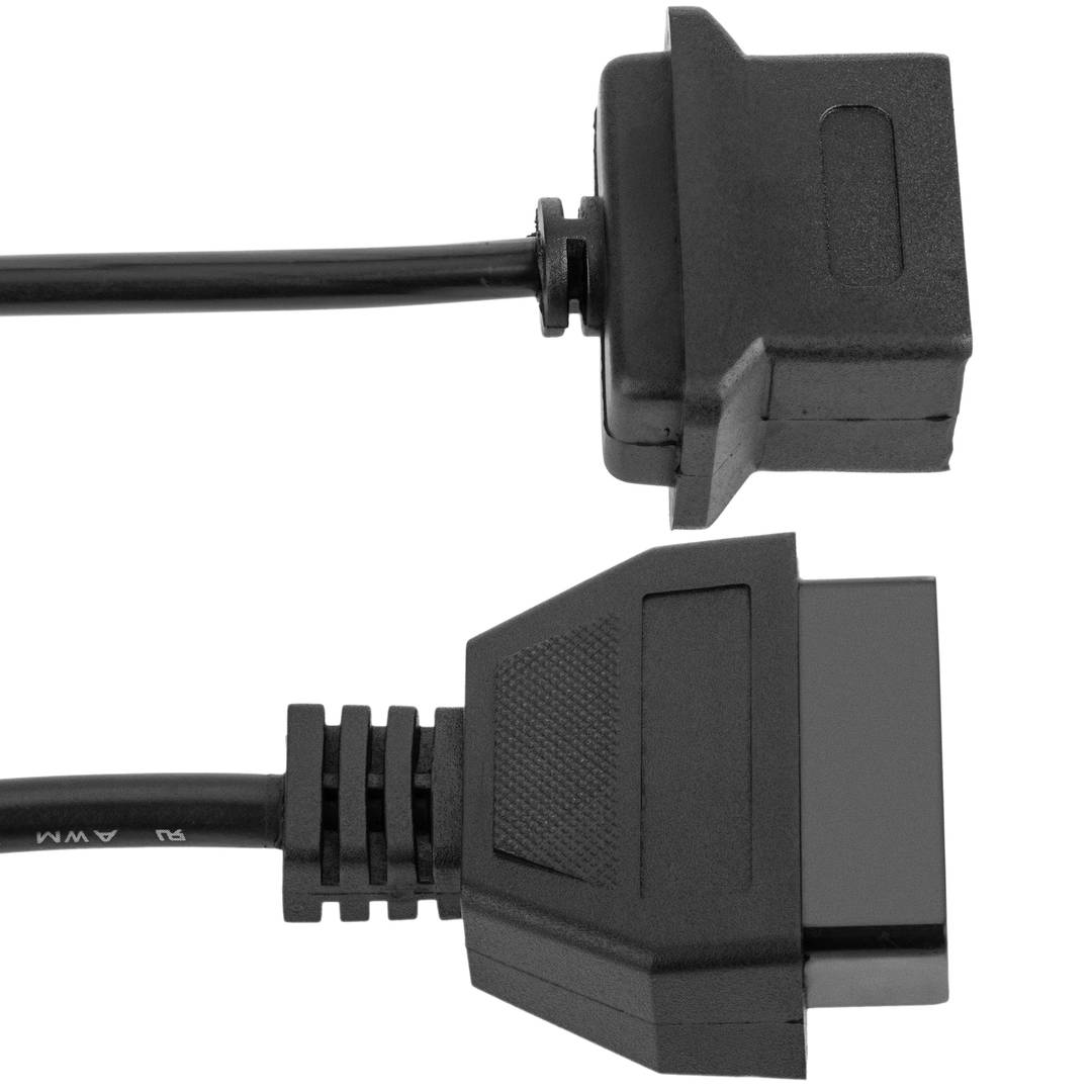 Câble de diagnostic mâle OBD2 17 broches compatible avec la voiture Toyota 39cm
