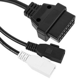 OBD2 2-pins dubbele mannelijke diagnosekabel compatibel met Audi