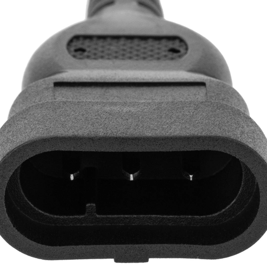 Cabo de diagnóstico OBD2 3 pinos macho e conector fêmea DC compatível com veículos Fiat 25 cm