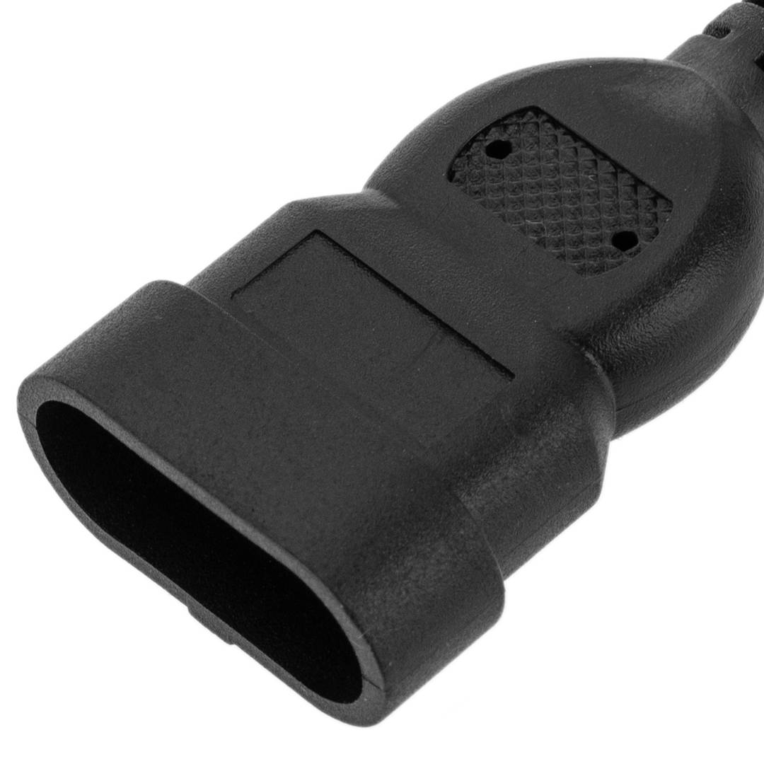 Cabo de diagnóstico OBD2 3 pinos macho e conector fêmea DC compatível com veículos Fiat 25 cm