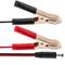 Crocodile clips to male jack cable for female DC cable power