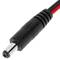 Crocodile clips to male jack cable for female DC cable power