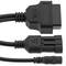 Cavo diagnostico OBD2 Connettore maschio e femmina CC a 3 pin compatibile con pinout completo Fiat