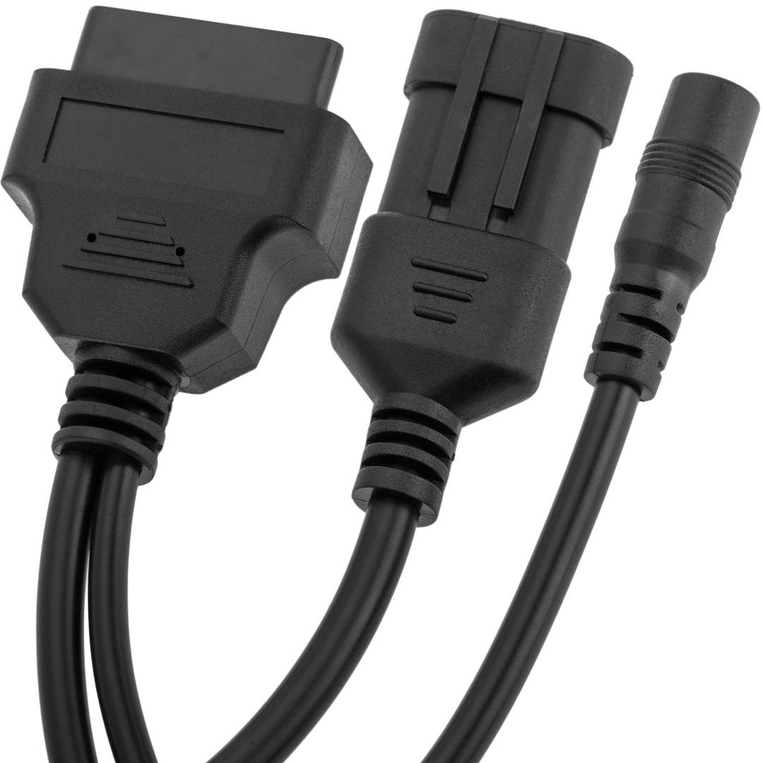 Cavo diagnostico OBD2 Connettore maschio e femmina CC a 3 pin compatibile con pinout completo Fiat