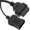 OBD2 10 pin male diagnostic cable compatible with Opel full pinout
