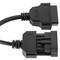 OBD2 10 pin male diagnostic cable compatible with Opel full pinout