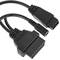 Cabo de diagnóstico OBD2 2 pinos macho e conector fêmea DC compatível com veículos do Grupo PSA pinagem completa