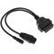 Cabo de diagnóstico OBD2 2 pinos macho e conector fêmea DC compatível com veículos do Grupo PSA pinagem completa