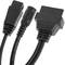 Cabo de diagnóstico OBD2 2 pinos macho e conector fêmea DC compatível com veículos do Grupo PSA pinagem completa