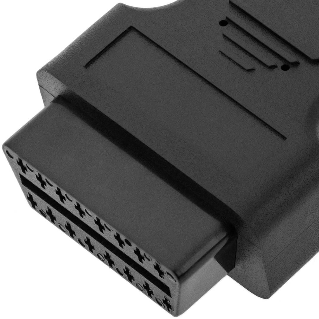 Cabo de diagnóstico OBD2 2 pinos macho e conector fêmea DC compatível com veículos do Grupo PSA pinagem completa