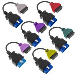 Kit 6 OBD2 Diagnosekabel kompatibel mit Fiat ECU Scan Software