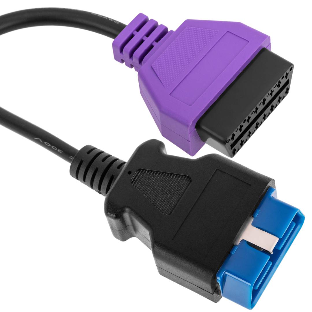 Zestaw 6 przewodów diagnostycznych OBD2 kompatybilnych z oprogramowaniem Fiat ECU Scan