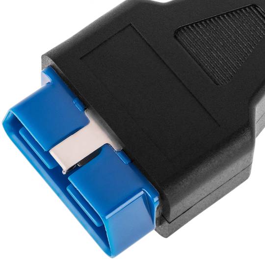 OBD2-Diagnosekabel, lila, 16-polig, männlich, kompatibel mit der Fiat ECU Scan-Software