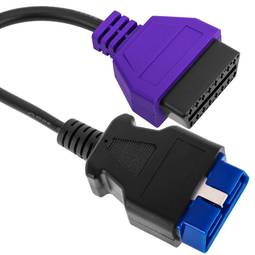 OBD2 blaues 16-poliges Diagnosekabel, kompatibel mit Fiat ECU Scan Software