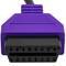 Câble de diagnostic mâle OBD2 bleu 16 broches compatible avec le logiciel de numérisation Fiat ECU