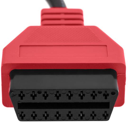 OBD2 Czerwony 16-pinowy męski kabel diagnostyczny kompatybilny z oprogramowaniem do skanowania Fiat ECU