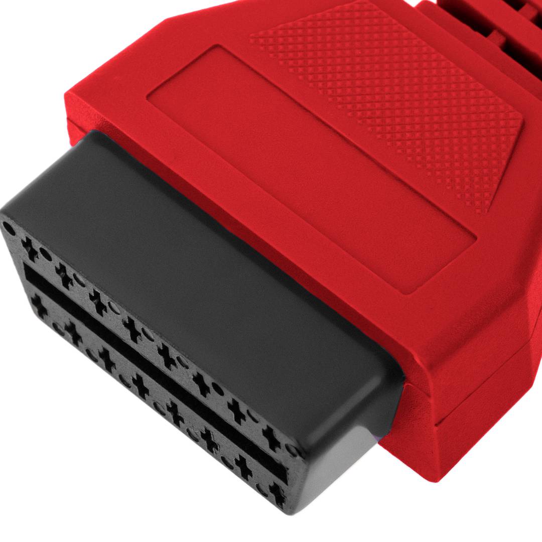 OBD2 Czerwony 16-pinowy męski kabel diagnostyczny kompatybilny z oprogramowaniem do skanowania Fiat ECU