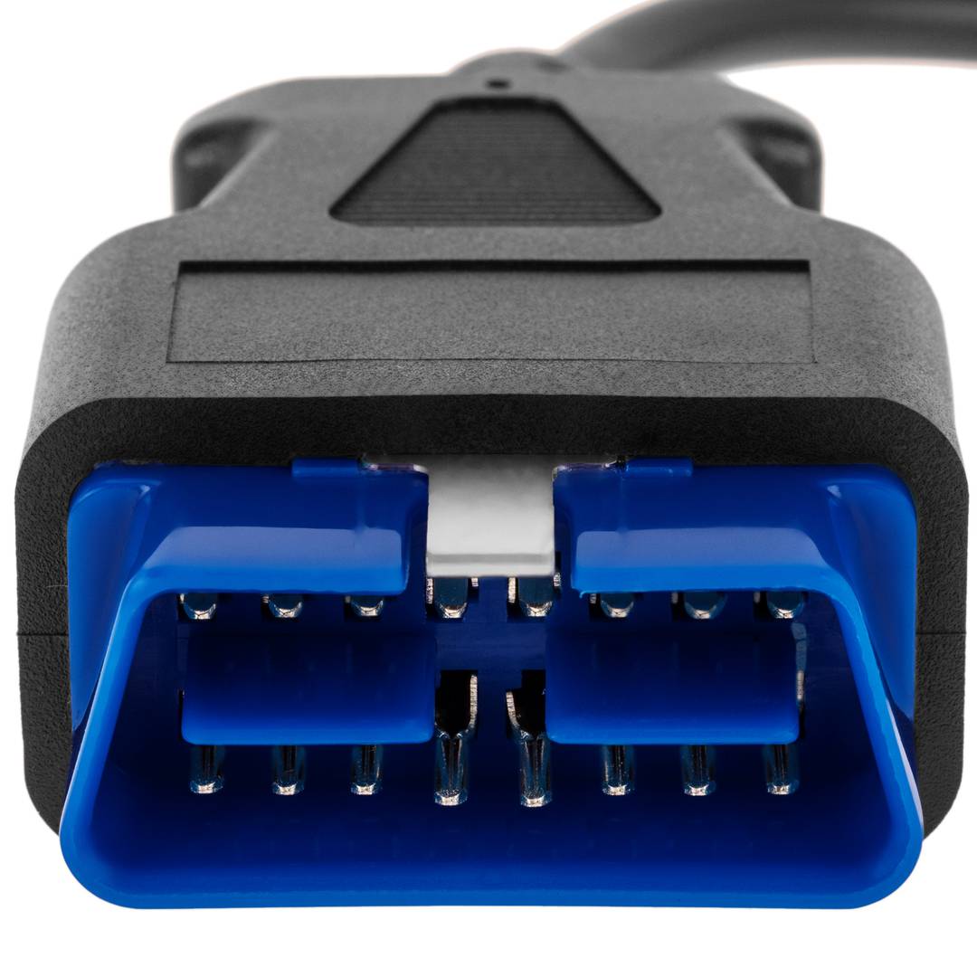 Câble de diagnostic mâle OBD2 jaune 16 broches compatible avec le logiciel de numérisation Fiat ECU