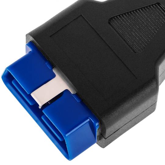 Câble de diagnostic mâle OBD2 jaune 16 broches compatible avec le logiciel de numérisation Fiat ECU