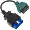Cabo de diagnóstico macho OBD2 verde 16 pinos compatível com software de digitalização Fiat ECU
