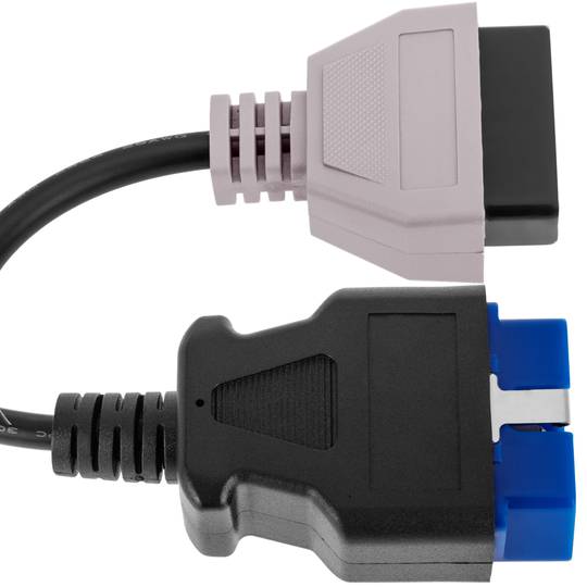 Cavo diagnostico OBD2 grigio 16 pin maschio compatibile con il software Fiat ECU Scan