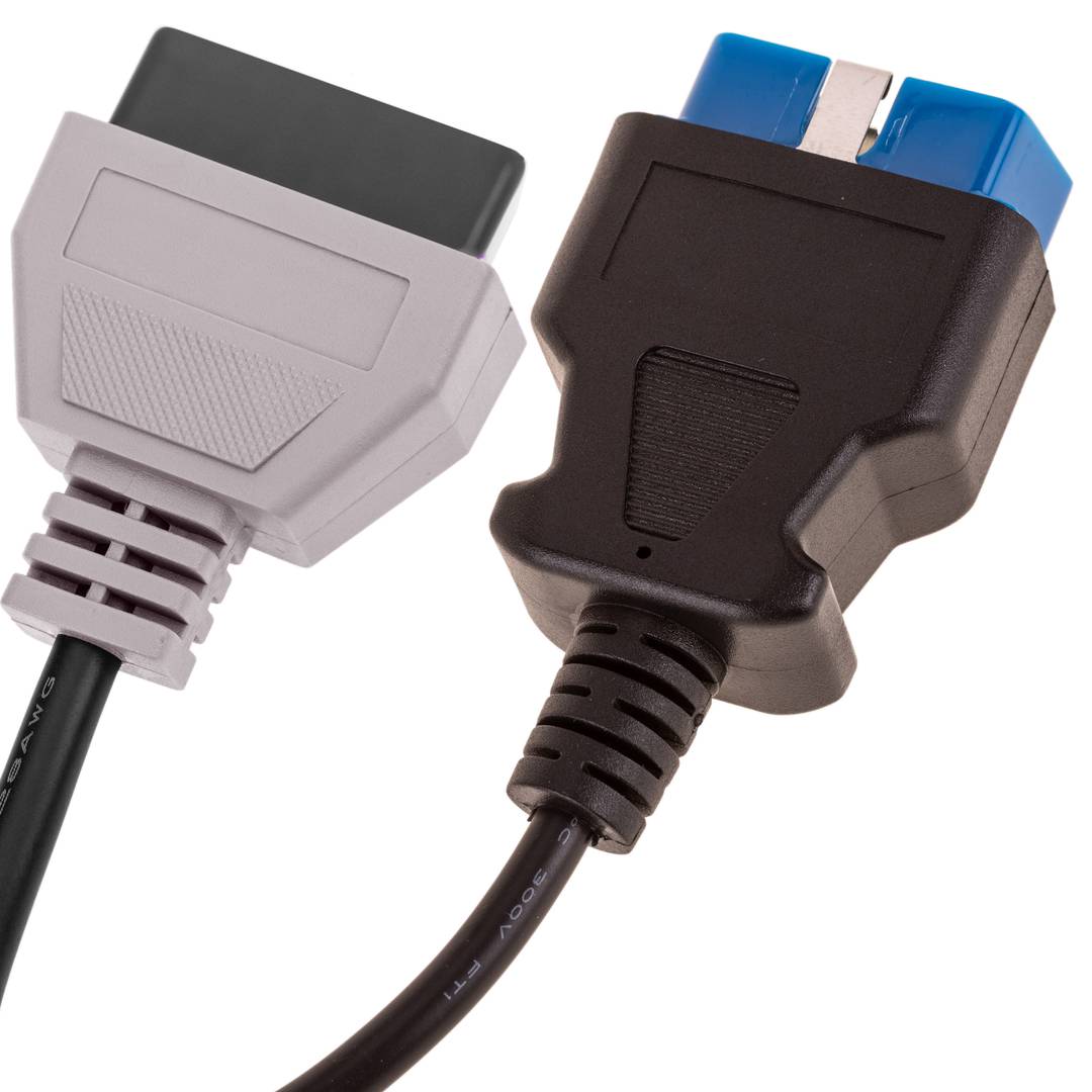 Cavo diagnostico OBD2 grigio 16 pin maschio compatibile con il software Fiat ECU Scan