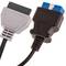 Cavo diagnostico OBD2 grigio 16 pin maschio compatibile con il software Fiat ECU Scan
