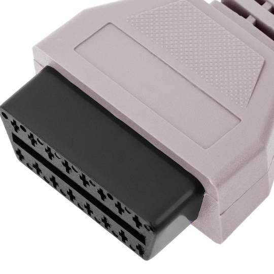 Cavo diagnostico OBD2 grigio 16 pin maschio compatibile con il software Fiat ECU Scan