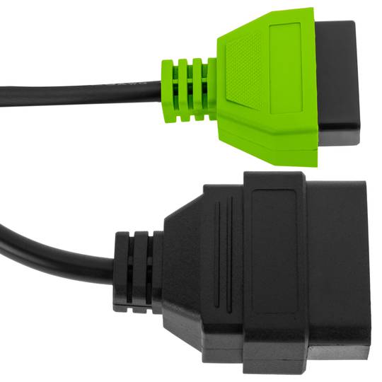 OBD2 Yellow 16 Pin Male Diagnostic Cable Compatible with Fiat ECU Scan Software 209mm