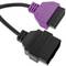 Câble de diagnostic OBD2 violet 16 broches mâle compatible avec le logiciel Fiat ECU Scan 208 mm