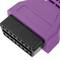 Câble de diagnostic OBD2 violet 16 broches mâle compatible avec le logiciel Fiat ECU Scan 208 mm
