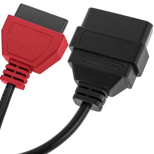 OBD2 Cavo diagnostico maschio rosso a 16 pin compatibile con il software di scansione Fiat ECU 207 mm
