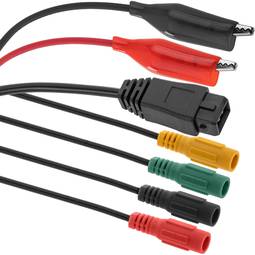 Diagnosekabel 2 Stiftstecker und Krokodilklemmen auf Bananenbuchse, kompatibel mit Fahrzeugen der PSA-Gruppe und Bosch KTS