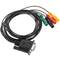 Câble de diagnostic de connecteur femelle à quatre broches DB9 mâle à quatre bananes