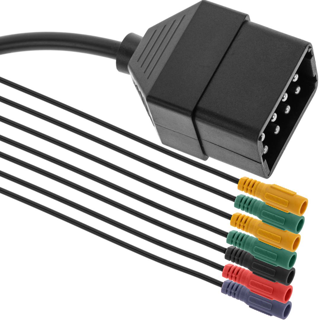 Neueste 6 Farbe Auto OBD2 Anschluss Diagnose Adapter Kabel für