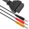 Cavo diagnostico OBD II da 16 pin femmina a tre spine a banana maschio compatibile con Bosch KTS