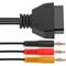 Cavo diagnostico OBD II da 16 pin femmina a tre spine a banana maschio compatibile con Bosch KTS