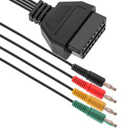 OBD II 16 Pin Buchse auf vier Bananenstecker Stecker Diagnosekabel Kompatibel mit Bosch KTS