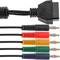 Cavo diagnostico OBD II da 16 pin femmina a cinque spine a banana maschio con Meganet compatibile con Bosch KTS