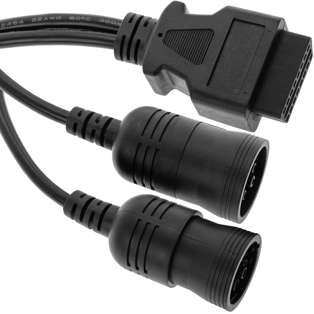 Cabo De Diagn Stico Obd F Mea Dupla De E Pinos Compat Vel Com Caminh Es Cm Cablematic