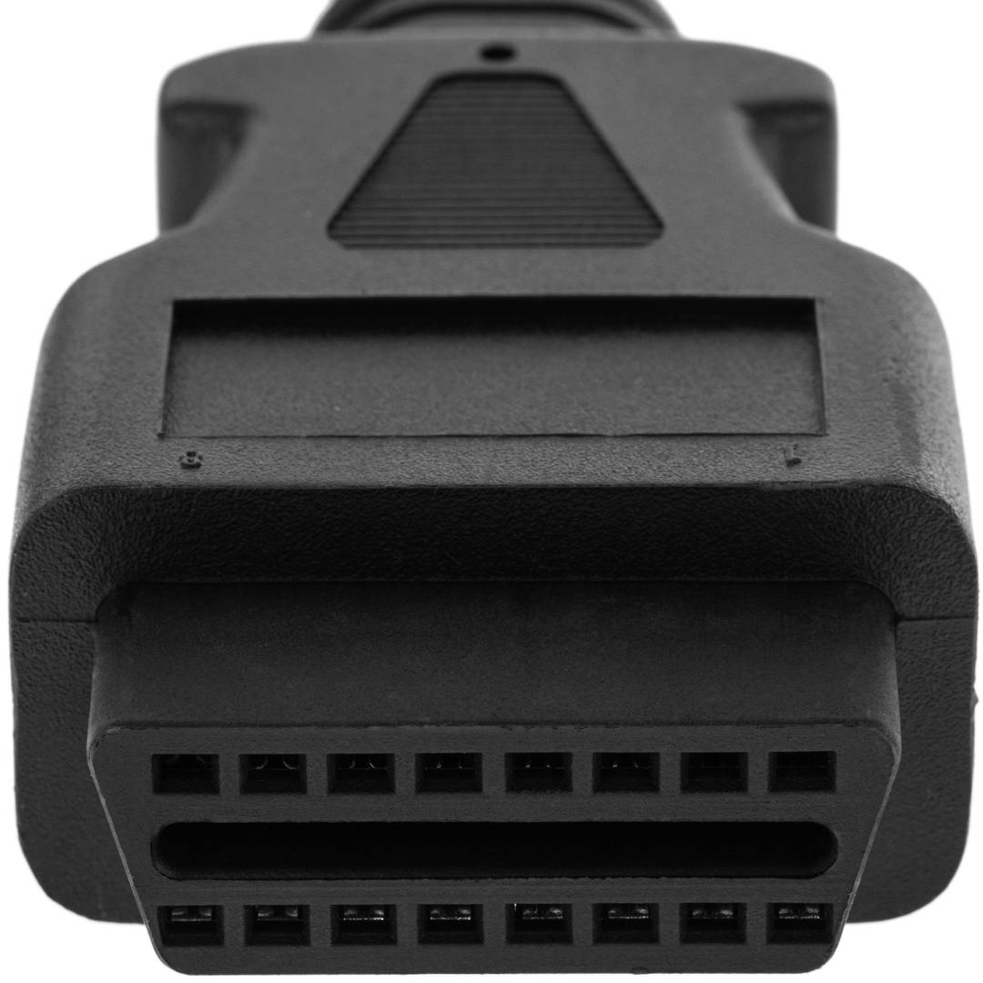 OBD2 diagnostic cable double female 9 and 6 pin compatible with trucks 60cm