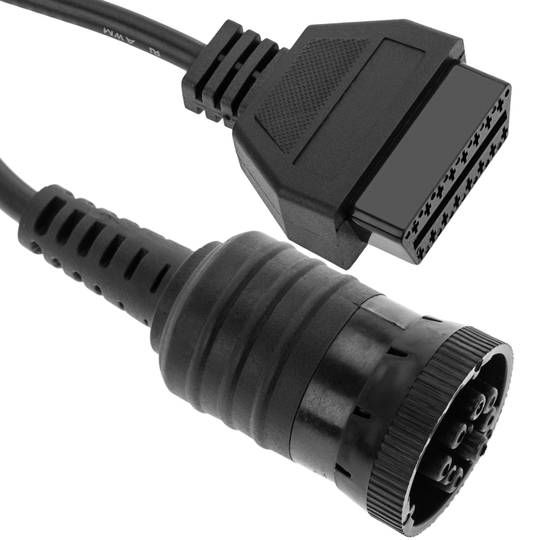 Cable de diagnóstico OBD2 9 pin hembra compatible con camión