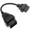 OBD2 12 pin male diagnostic cable compatible with Renault vehicles 24.5cm