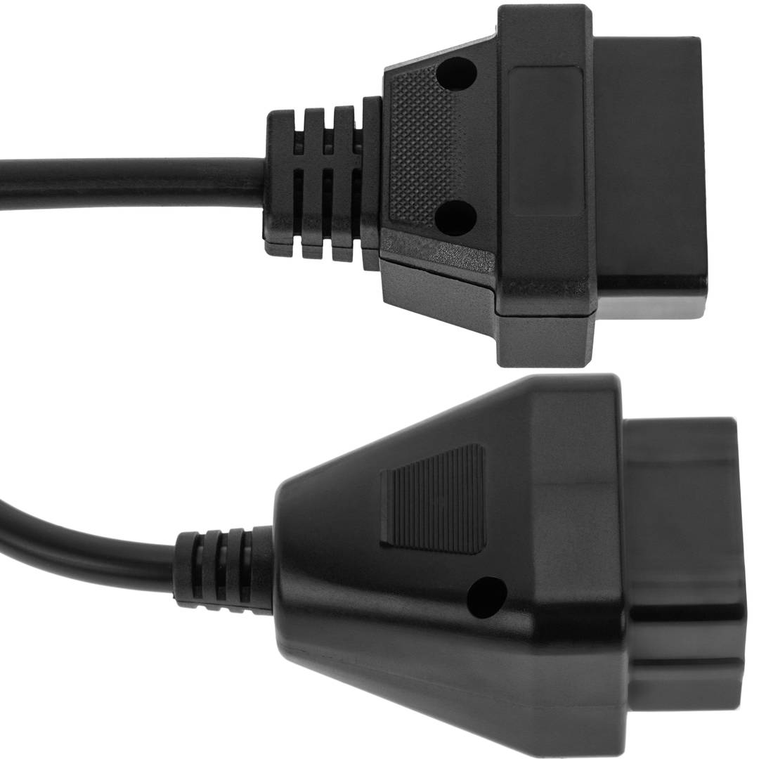 OBD2 12 pin male diagnostic cable compatible with Renault vehicles 24.5cm